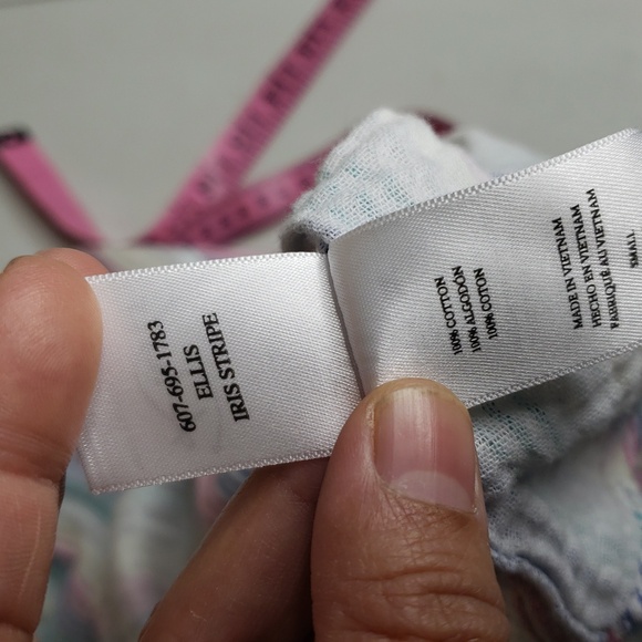 Rails Womens Ellis Iris Stripe Gauze Button Up Shirt Size S Quiet Luxury Preppy - Picture 9 of 15